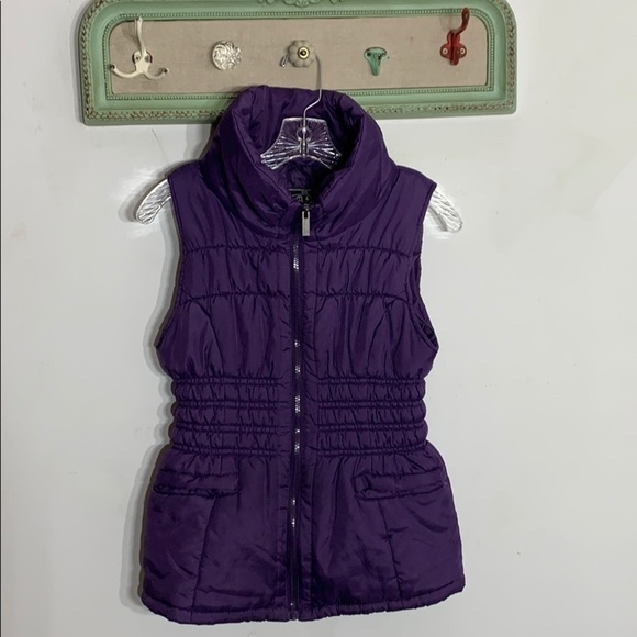 last kiss Jackets & Blazers - Last Kiss Purple POP Culture Puffer Vest Sz Medium women’s outerwear